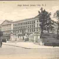 Postcard: Dickinson High School, Jersey City, NJ