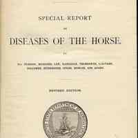 U.S. Department of Agriculture. Bureau of Animal Industry. Special Report on Diseases of the Horse.