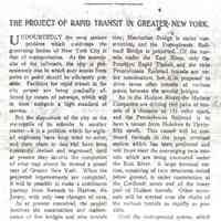 Photocopy 1907 article about Lackwanna Terminal & Ferryhouse, Hoboken.