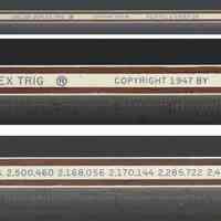          details- top edge with markings
   