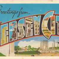 Postcard: Greetings, Jersey City, NJ
