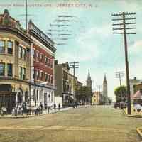 Postcard: Central Ave., Jersey City, NJ