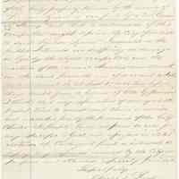 Digital image, document: Veto by Mayor Charles T. Perry of City Council resolution regarding Hudson Square, Hoboken, February 23, 1865.