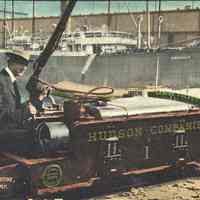 Postcard: Railroad, Hoboken, NJ