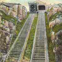 Postcard: Wagon Elevator, Weehawken, NJ,