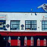          23 Clam Broth House: 36-38 Newark St.; neon roof sign
   
