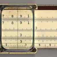          front with model number at left; scales A, B, CI, C, D, K.
   