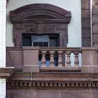         26: view of balustrade atop portico adjacent to south wing, east facade
   
