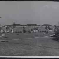 B&W photo of the Fair Lawn Park Estates apartment complex on Chandler Drive, Fair Lawn.