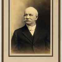 Sepia-tone photo of Samuel Austin Besson, lawyer, Hoboken, no date circa late 1890s or 1910s.