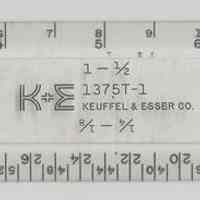 Paragon 1375T-1 drafting scale made by Keuffel & Esser Co., n.d., ca.1950-1960.