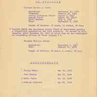          leaf 1: In Memoriam, Captain Martin J. Smith; Appointments
   