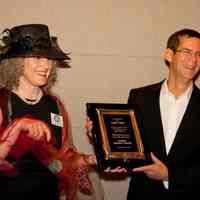          8806 Carol Losos, Michael Barry; plaque presentation
   