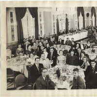          B+W group photo of Dinner Dance, Tootsie Roll Old Timers, Hotel Governor Clinton, New York, N.Y., December 29, 1954. picture number 3
   