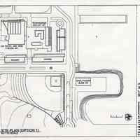 Photocopy of site plan for a proposed Hoboken-Stevens Lab School on the former Maxwell House Coffee plant site, no date, (2003).