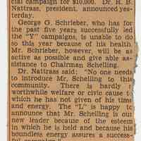          8: Schelling Will Head 'Y' Drive in Hoboken; Feb. 14, 1941
   