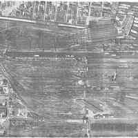 Drawing: N.J. Transit Hoboken Railyard. Aerial Photograph, Date Flown April 28, 1947.