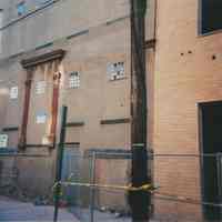 Color photo of the exterior of the "Bat" building, Hoboken, Dec. 2, 2000.