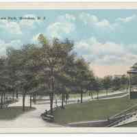 Postcard: Hudson Square Park, Hoboken, N.J. No date, circa 1915-1930; unposted.