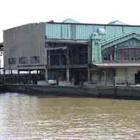 Four digital color images of the north end of the Lackawanna Terminal showing reconstruction underway, Hoboken, September 26, 2004.