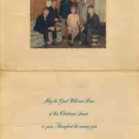 Christmas greeting card of Louis DePascale and family, (Hoboken), no date, circa 1970-1973.