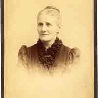 Digital image of cabinet photo of Katherin Szontag, Hoboken, no date, circa 1885-1892.