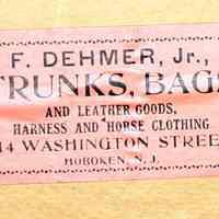          label inside trunk lid
   
