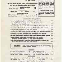 Menu: Erie Lackawanna Railway Company, Luncheon Menu. Issued Hoboken, Nov. 15, 1968.