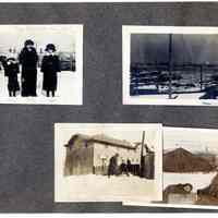         082 Leaf 44 - 4 Photos - Hoboken - Elysian Park - Stevens Barn - Snow 1914
   