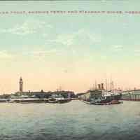 Postcard: Ferry, Hoboken, NJ