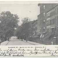 Postcard: Hudson St., South of 4th St., Hoboken, N.J.. Postmarked 1906.