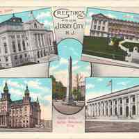 Postcard: Greetings, Jersey City, NJ