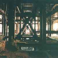          Digital image of color photo of the interior of the former Hudson & Manhattan Rail Road powerhouse, Jersey City, March, 2000. picture number 1
   