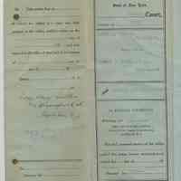 State of New York, County Court, County of Erie. Summons & Complaint. Alice S. Wasson v. Samuel J. Dark, et al. March 30, 1923. Mary H. Miller