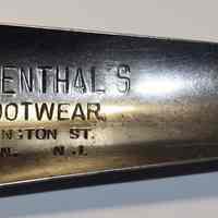 Metal shoehorn stamped "D. Loewenthal