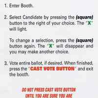          3 Sign: 3 Simple Steps to Voting (English language version of no. 4)
   