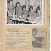          leaf 54 front: newsclippings 1962; photo ceramics girl scout fair 1961
   