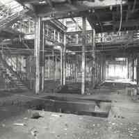 Digital image of B+W photo of former Maxwell House Coffee plant interior, Extraction Building, 1st Floor, Hoboken, 2003.