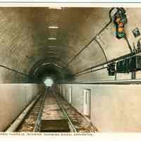 Digital image of postcard of Pennsylvania Tunnels Interior Showing Signal Apparatus. No date, ca. 1910.