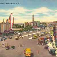 Postcard: Journal Square, Jersey City, NJ