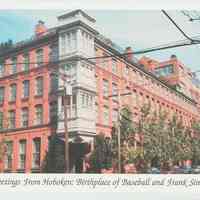 Gallagher Postcard: #23. The Grand-Adams Apartments formerly Keuffel-Esser Factory. Photo by Brian Gallagher.