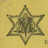          detail: star seal with monogram: O M A
   