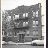 B&W photo of apartment building at 294-296 14th Avenue, Newark.