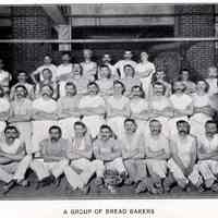 Reference image: interior view with a posed group of bakers of John Schmalz
