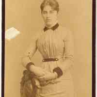 Digital image of cabinet photo of Mary Durstewitz?, Hoboken, no date, circa 1880-1885.