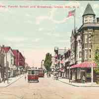 Postcard: Fourth St., Union Hill, NJ