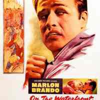 Digital image of American poster for motion picture "On the Waterfront." 1954.