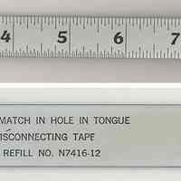 Tape measure refill, Wyteface N7416-12, made by Keuffel & Esser Co., n.d., ca. 1956-1962.