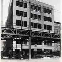 B+W photo of masonry work competed on new factory building at R. Neumann & Co., Hoboken, Oct. 18, 1919.