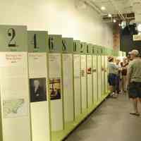 Color photos, 23, of 100 Hoboken Firsts exhibition, Hoboken Historical Museum, Hoboken, July 1 + 2, 2006.